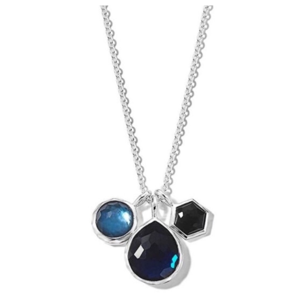 NEW IPPOLITA Wonderland 3-Stone Charm Necklace in Silver